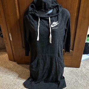 Nike Charcoal Hoodie Dress